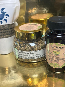 Asthma Support Herbal Tea, Capsules and Steam