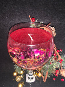 Glass of Rose’ Candle